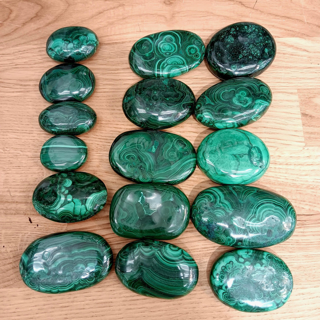 Malachite Palm Stone | The Harmony Store Palm Stone