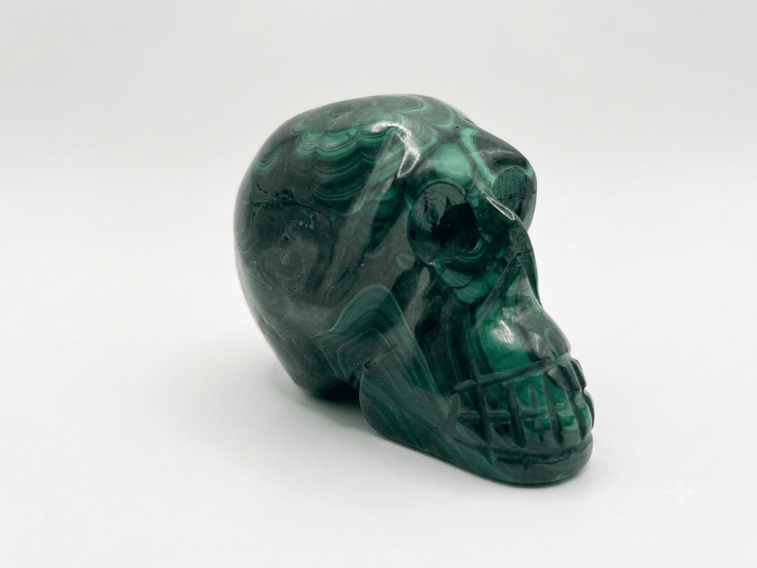 Malachite Crystal Skull | The Harmony Store Skull