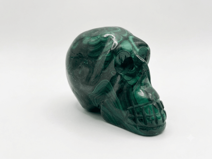 Malachite Crystal Skull | The Harmony Store Skull