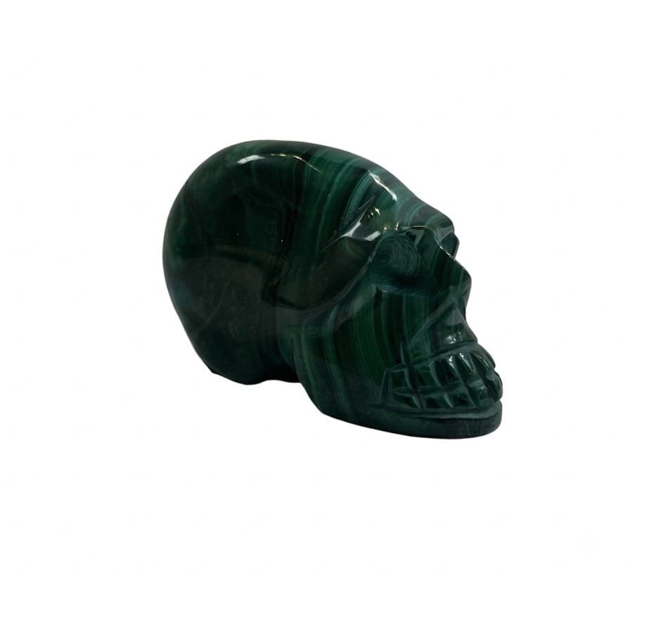 Malachite Crystal Skull | The Harmony Store Skull