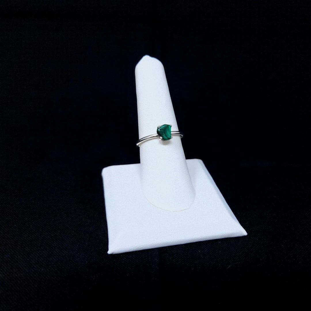 Malachite Prong Small 925 Ring | The Harmony Store Ring