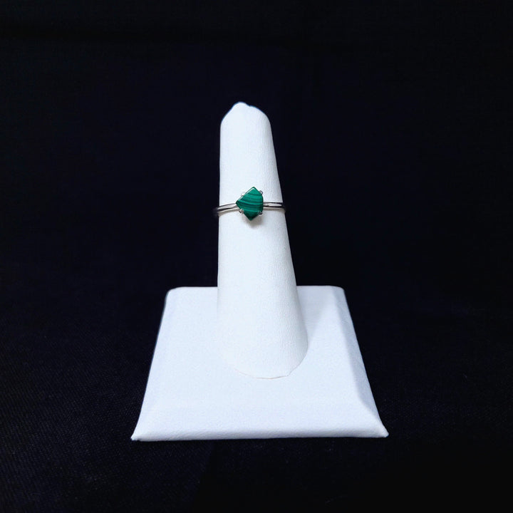 Malachite Prong Small 925 Ring | The Harmony Store Ring