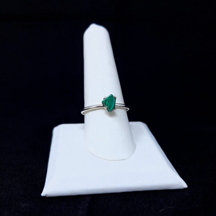 Malachite Prong Small 925 Ring | The Harmony Store Ring
