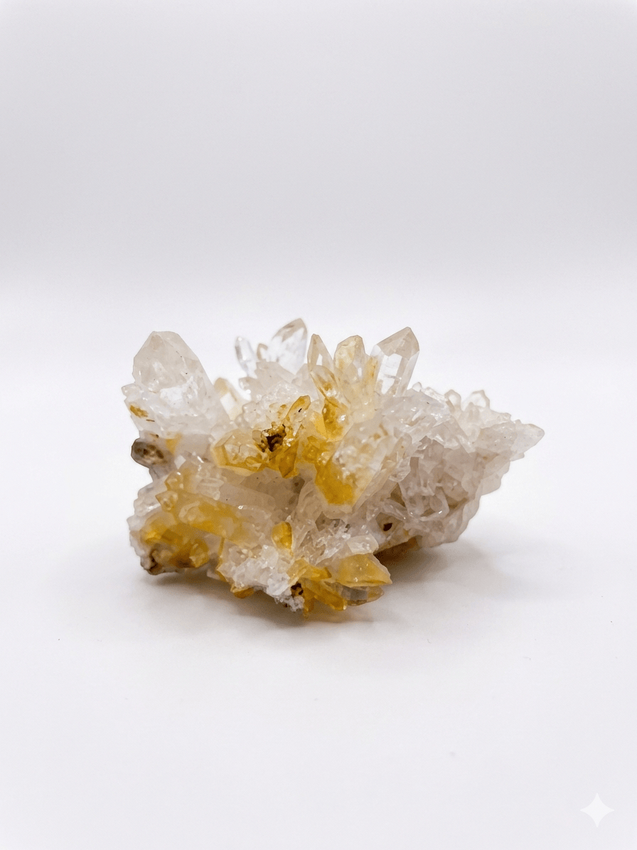 Mango Lemurian Quartz Cluster | The Harmony Store Crystal Cluster