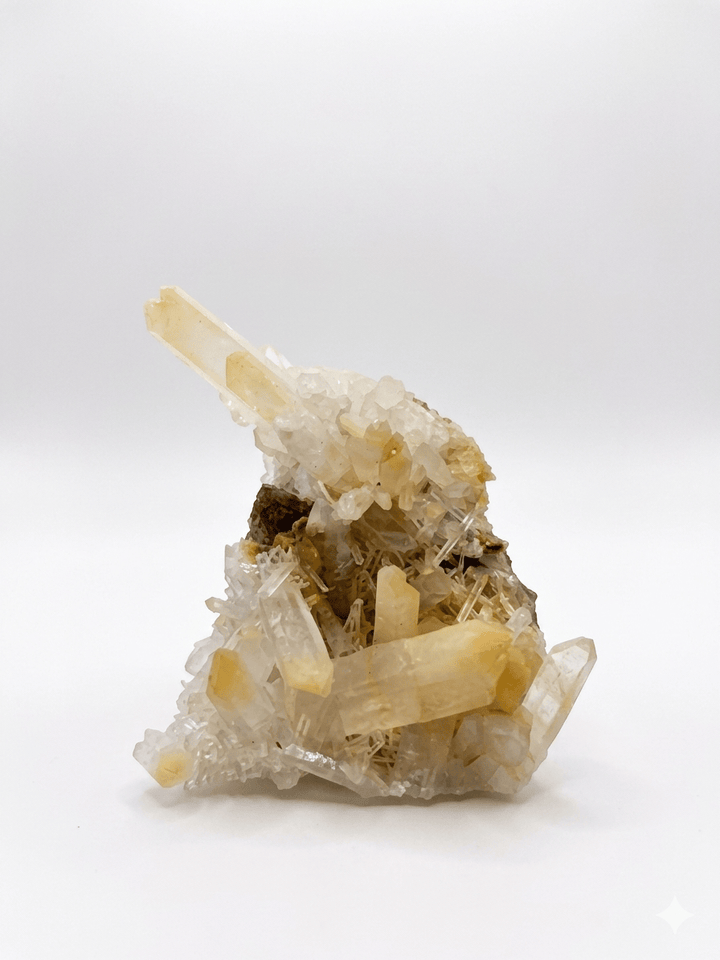Mango Lemurian Quartz Cluster | The Harmony Store Crystal Cluster