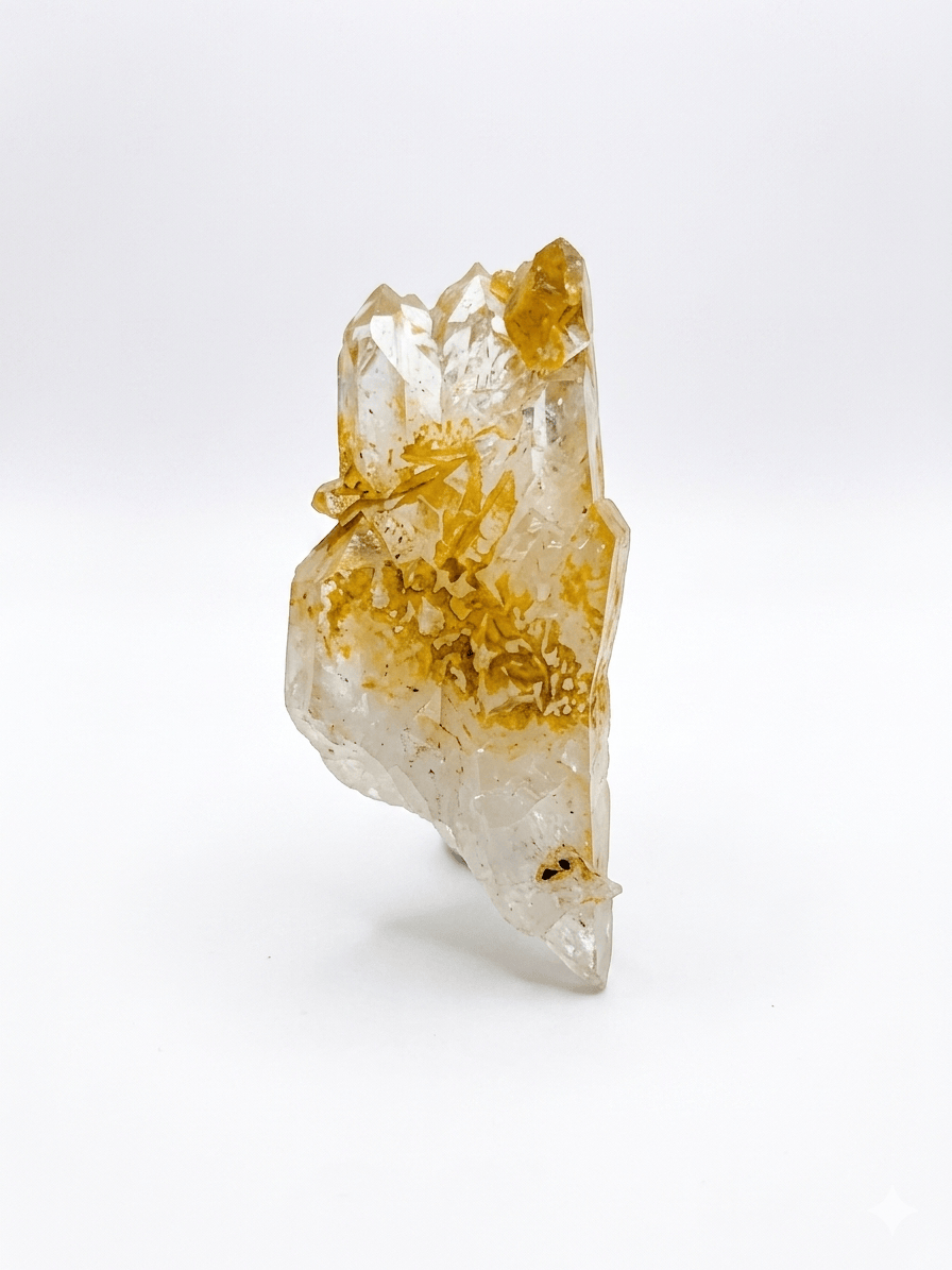 Mango Lemurian Quartz Cluster | The Harmony Store Crystal Cluster