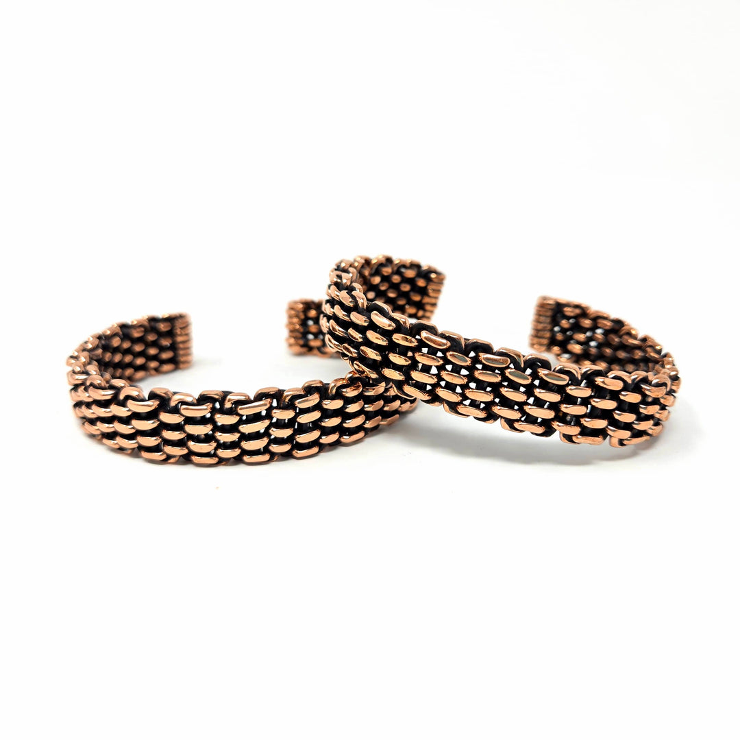 Men's Copper Hand Woven Bracelet | The Harmony Store