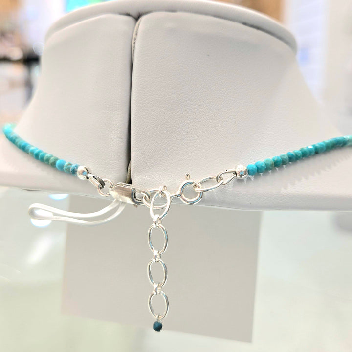 Turquoise Waterfall 925 Silver Micro Faceted Necklace | The Harmony Store Turquoise Waterf : 2mm