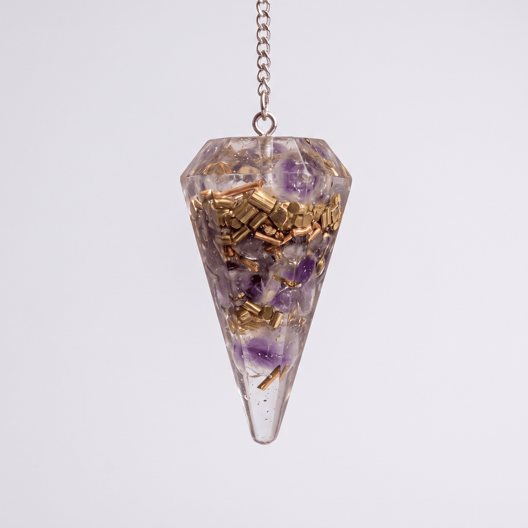 Mix Orgonite Faceted Pendulum | The Harmony Store Crystal Pendulum