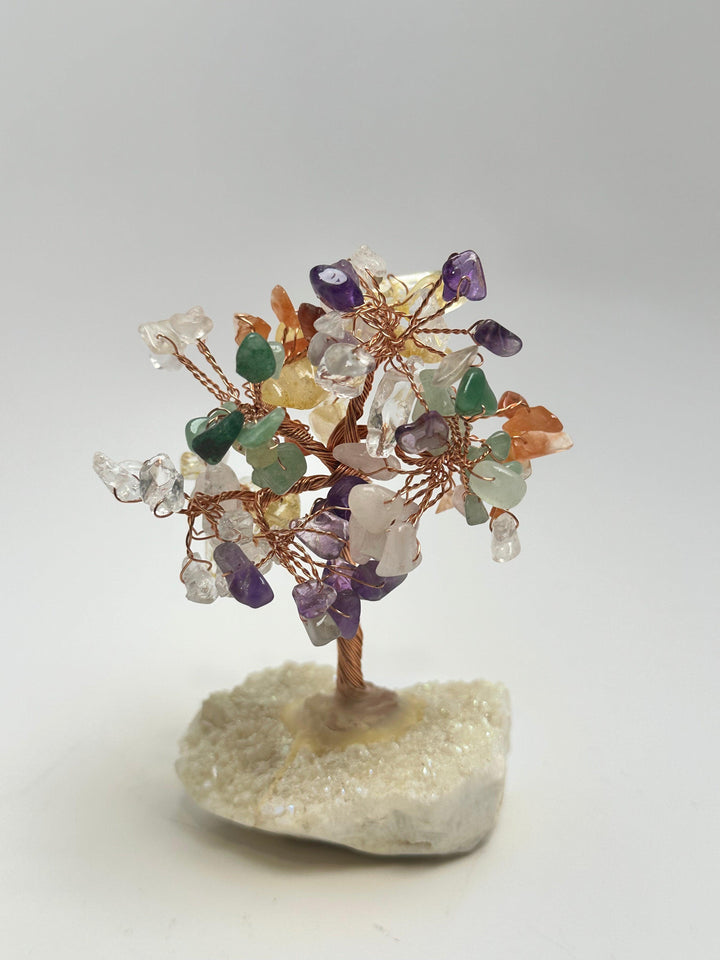 Mixed Crystal Aura Bonsai Tree | The Harmony Store Crystal Tree