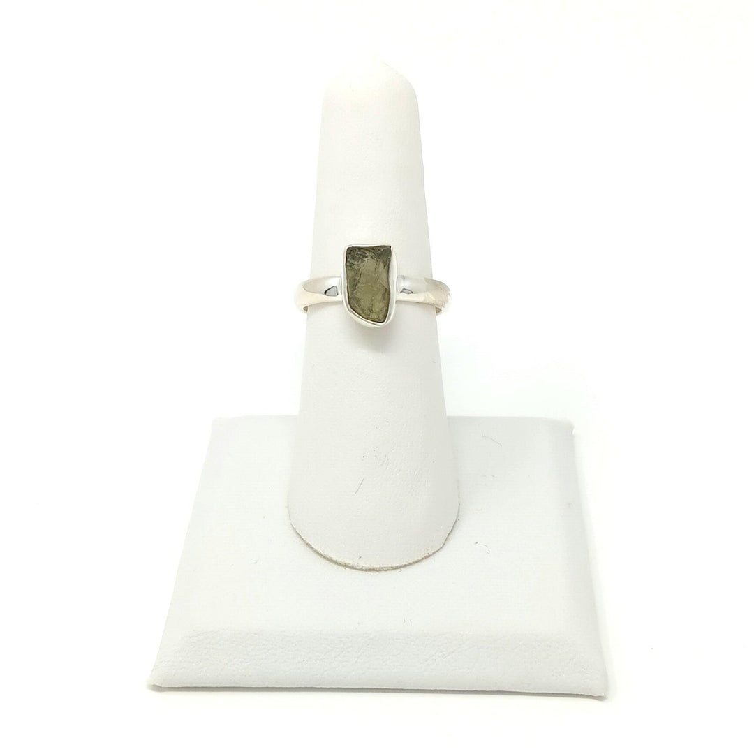 Moldavite Rough 925 Silver Ring | The Harmony Store Rough