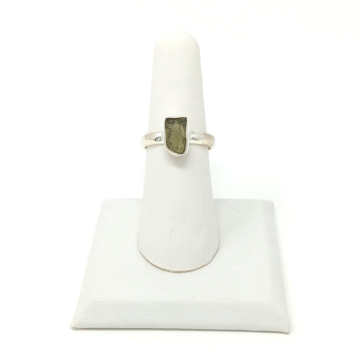 Moldavite Rough 925 Silver Ring | The Harmony Store Rough