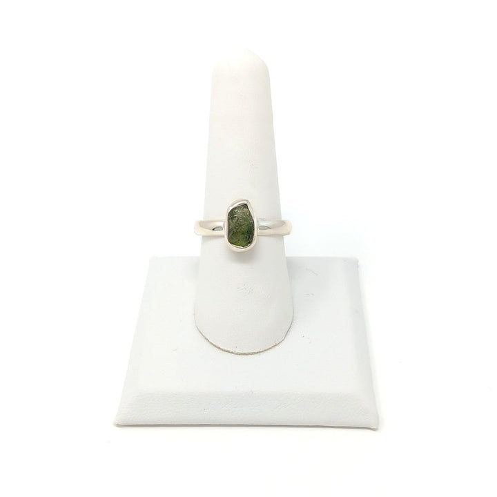 Moldavite Rough 925 Silver Ring | The Harmony Store Rough