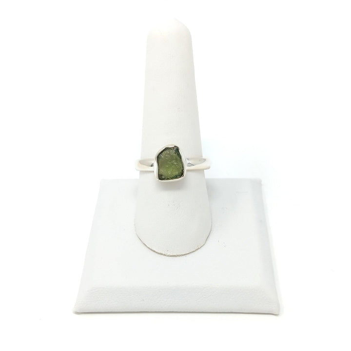 Moldavite Rough 925 Silver Ring | The Harmony Store Rough