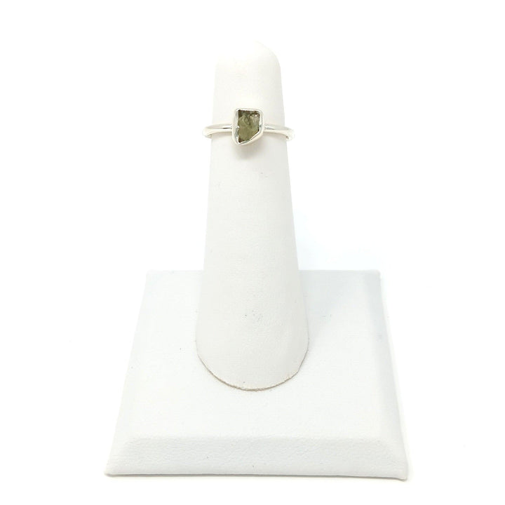 Moldavite Rough Ring Simple - The Harmony Store