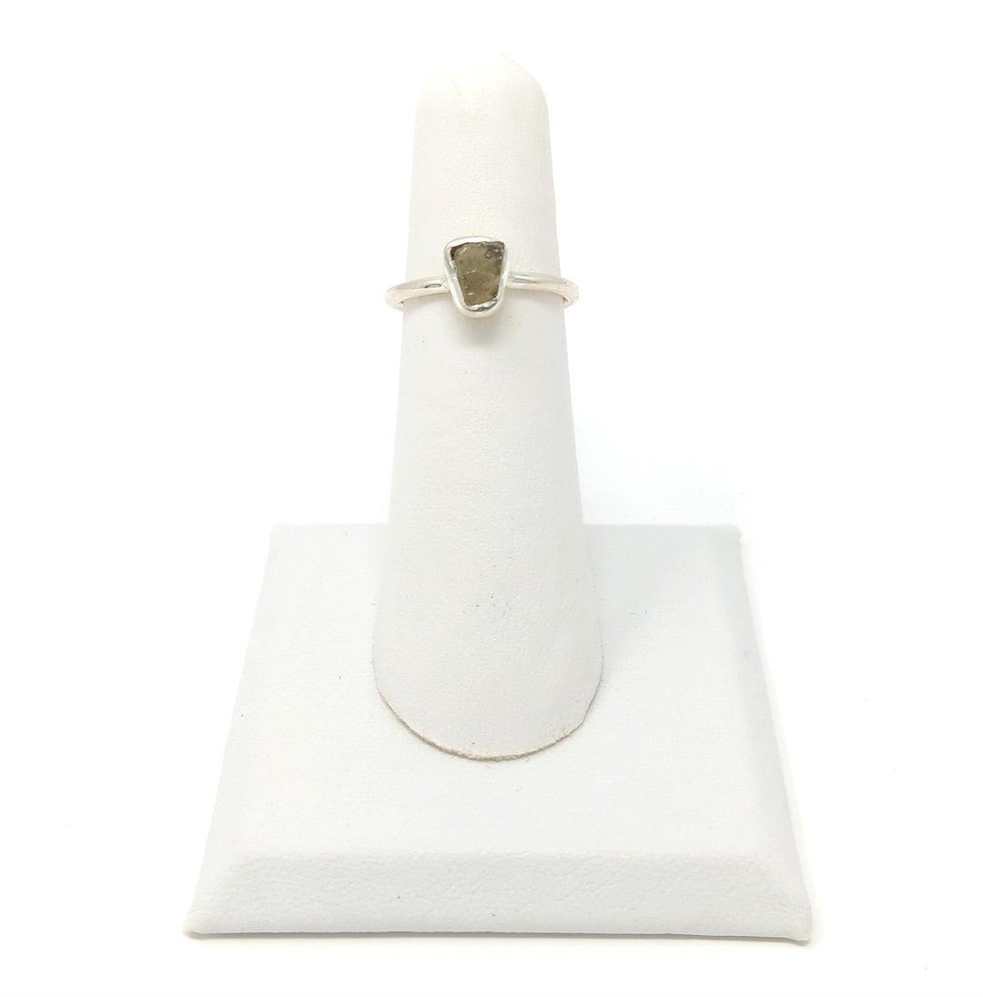 Moldavite Rough Ring Simple - The Harmony Store