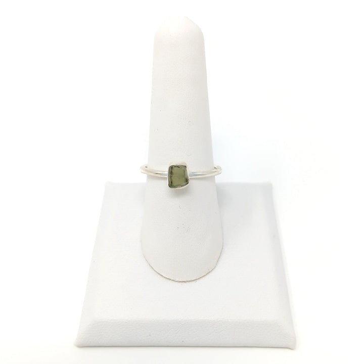 Moldavite Rough Ring Simple - The Harmony Store