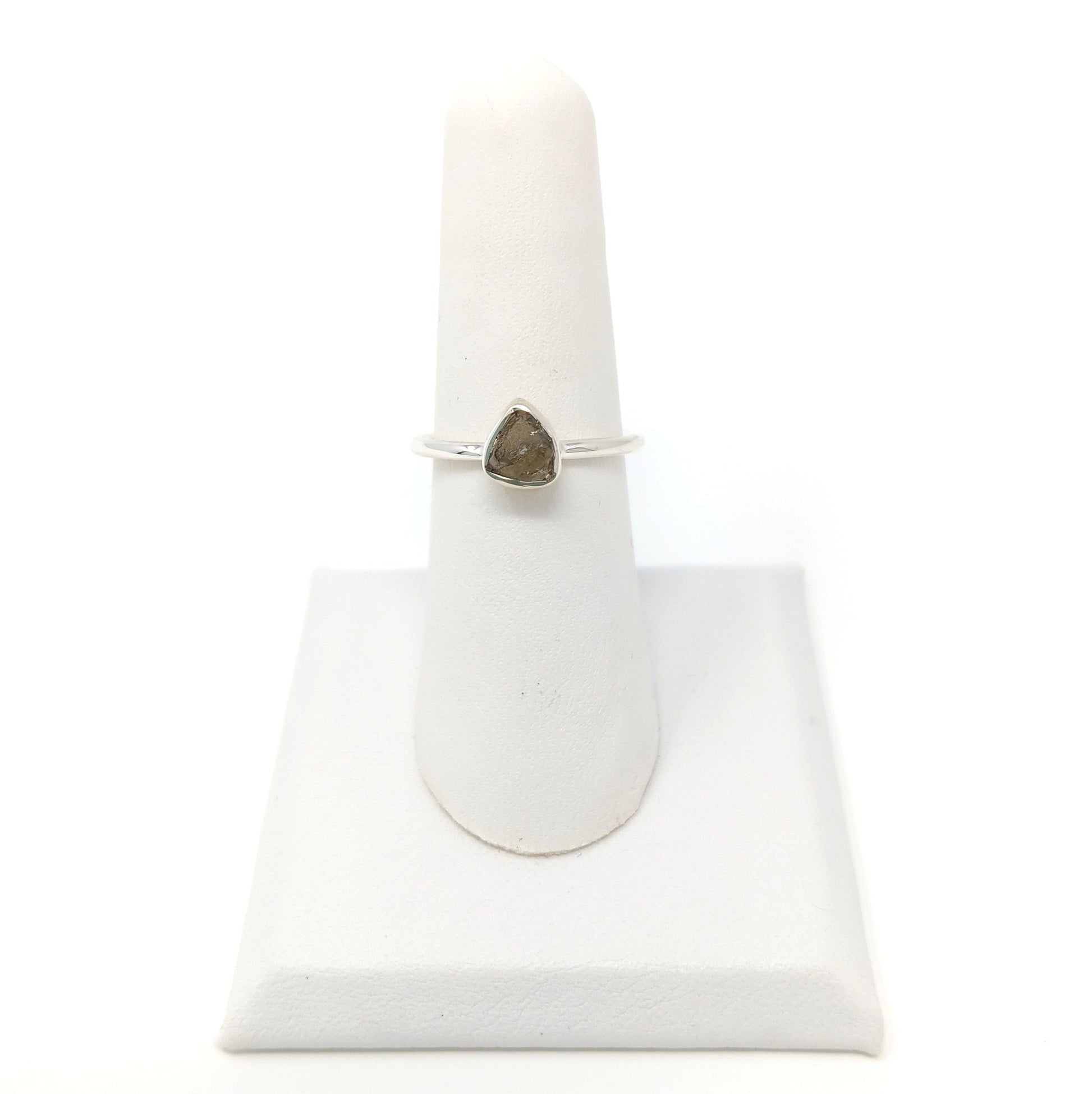 Moldavite Rough Ring Simple - The Harmony Store