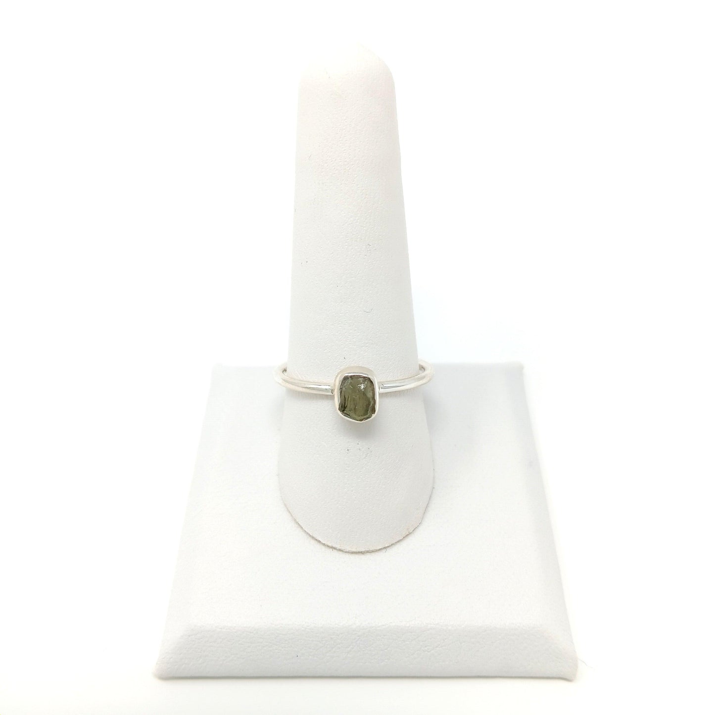 Moldavite Rough Ring Simple - The Harmony Store