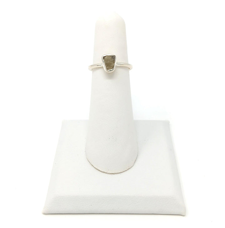 Moldavite Rough Simple 925 Ring | The Harmony Store Ring