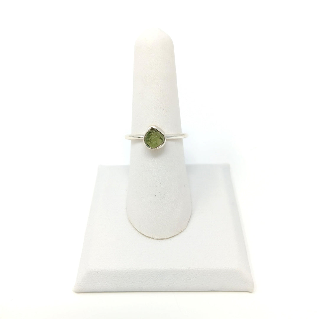 Moldavite Rough Simple 925 Ring | The Harmony Store Ring