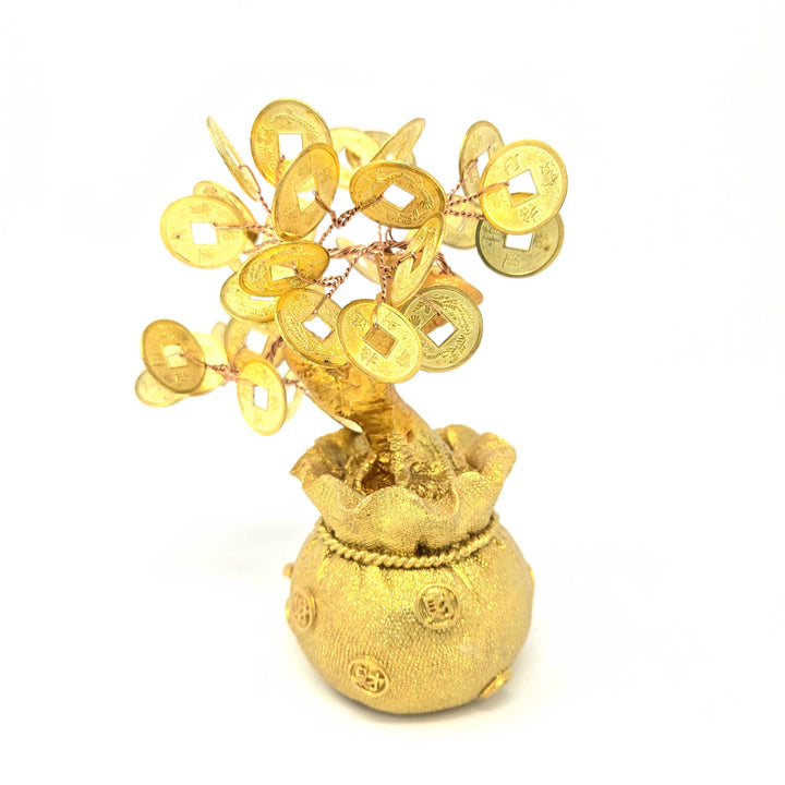 Money Bag Tree with Coins Feng Shui Decor | The Harmony Store