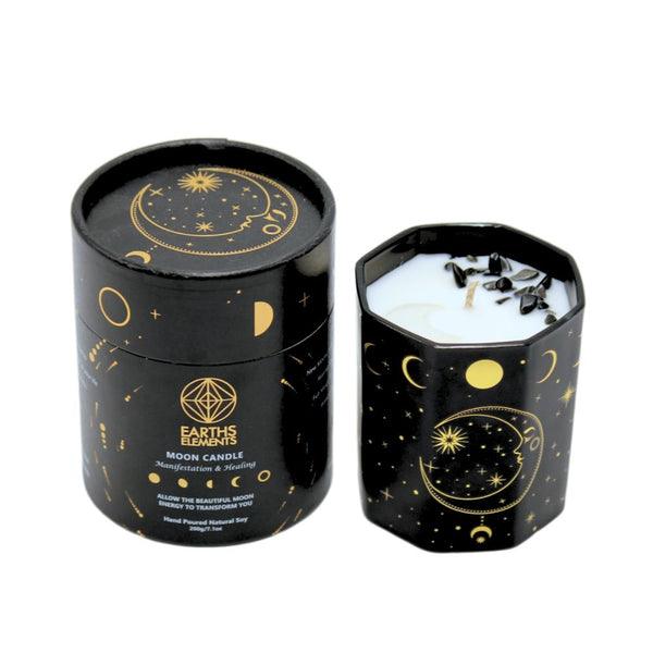 Moon Phase Crystal Candle | The Harmony Store Candle
