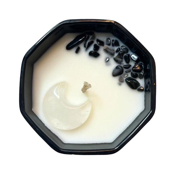 Moon Phase Crystal Candle | The Harmony Store Candle
