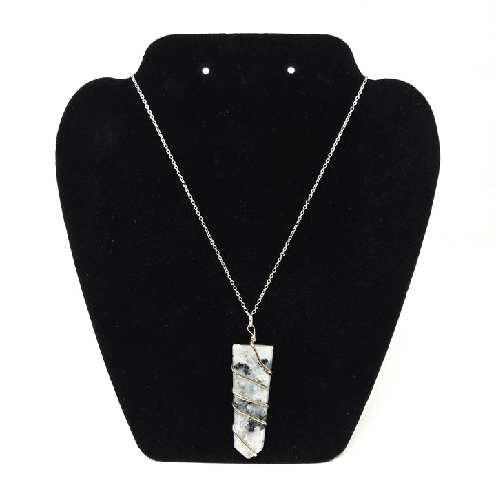 Moonstone Flat Spiral Pendant (2") | Harmony Store Pendant