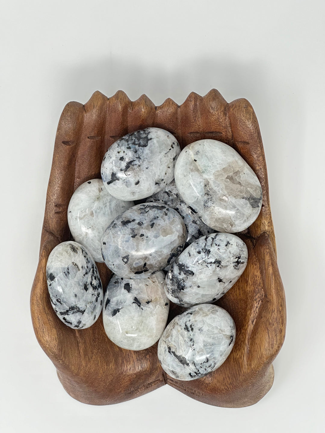 Moonstone Palm Stone 75-125g | The Harmony Store Palm Stone