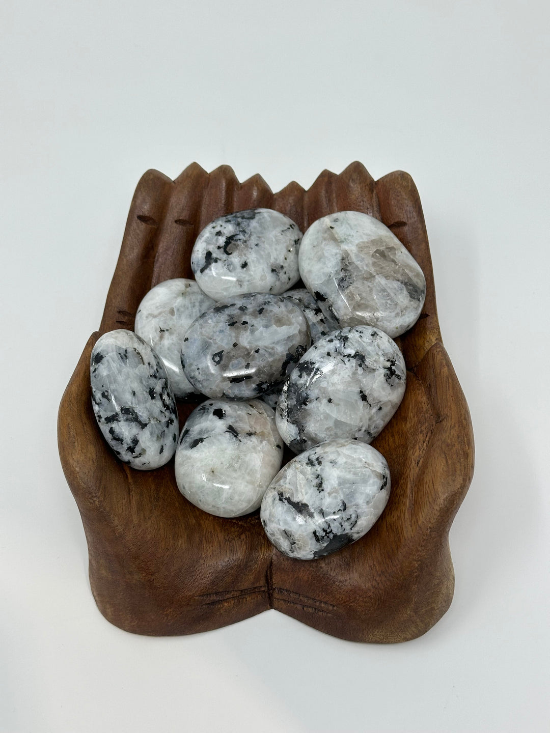 Moonstone Palm Stone 75-125g | The Harmony Store Palm Stone