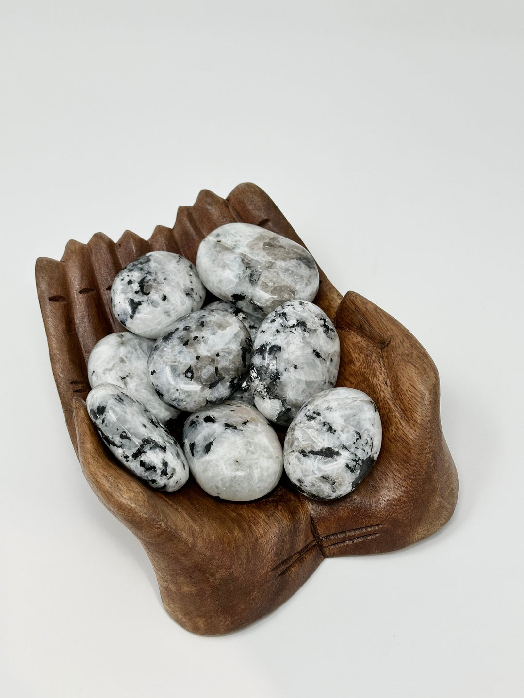 Moonstone Palm Stone 75-125g | The Harmony Store Palm Stone