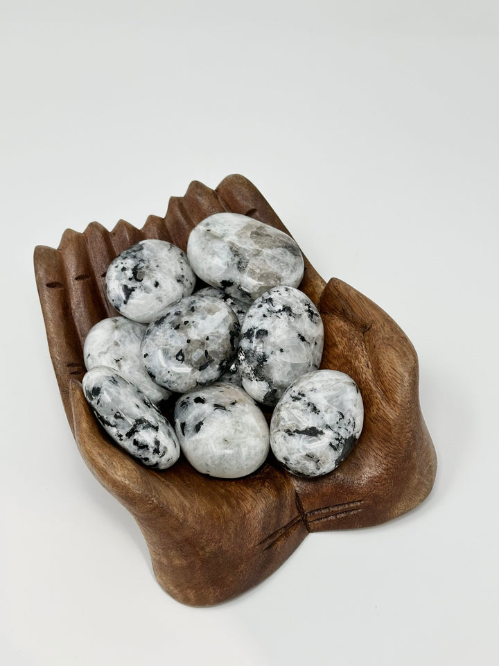 Moonstone Palm Stone 75-125g | The Harmony Store Palm Stone