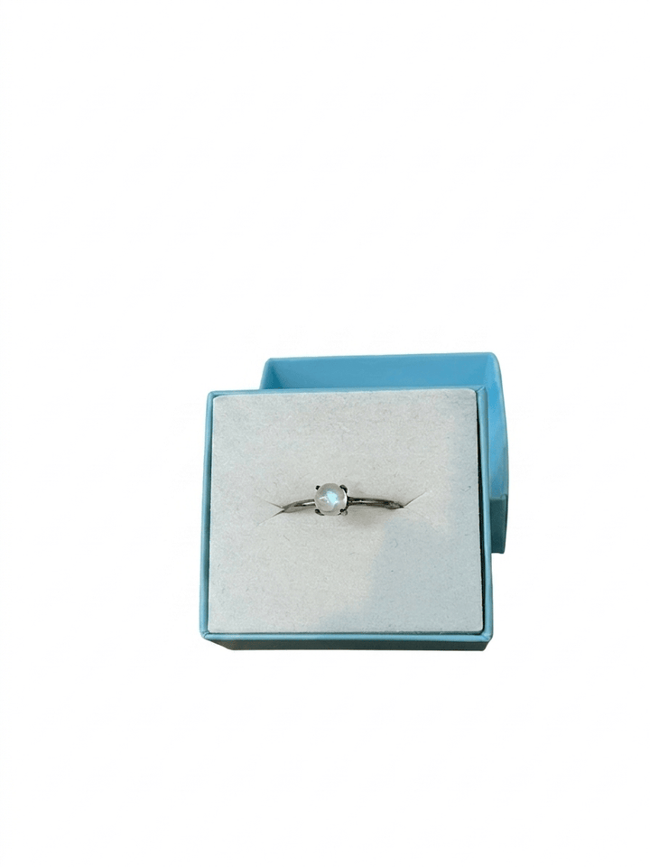 Moonstone Smooth Prong 925 Ring | The Harmony Store Ring