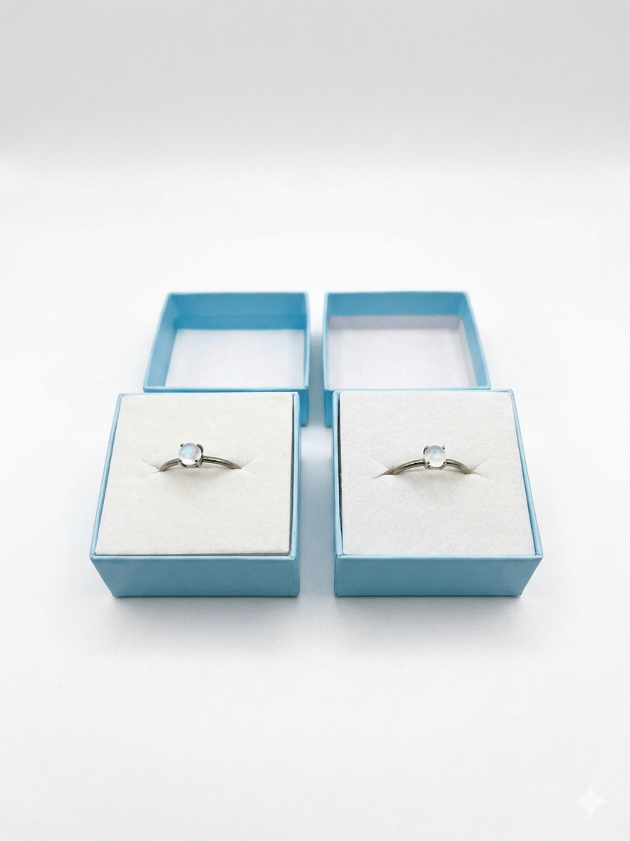 Moonstone Smooth Prong 925 Ring | The Harmony Store Ring