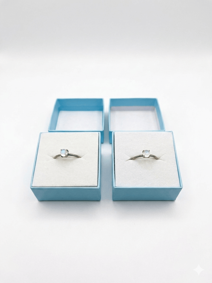 Moonstone Smooth Prong 925 Ring | The Harmony Store Ring