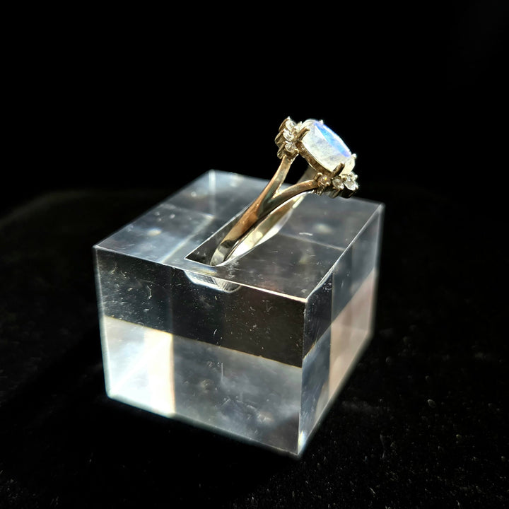 Moonstone Faceted Swarovski 925 Ring | The Harmony Store Ring