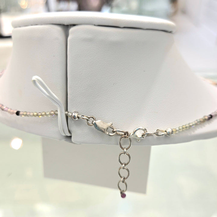 Multicolor Sapphire Micro Necklace | The Harmony Store Necklace
