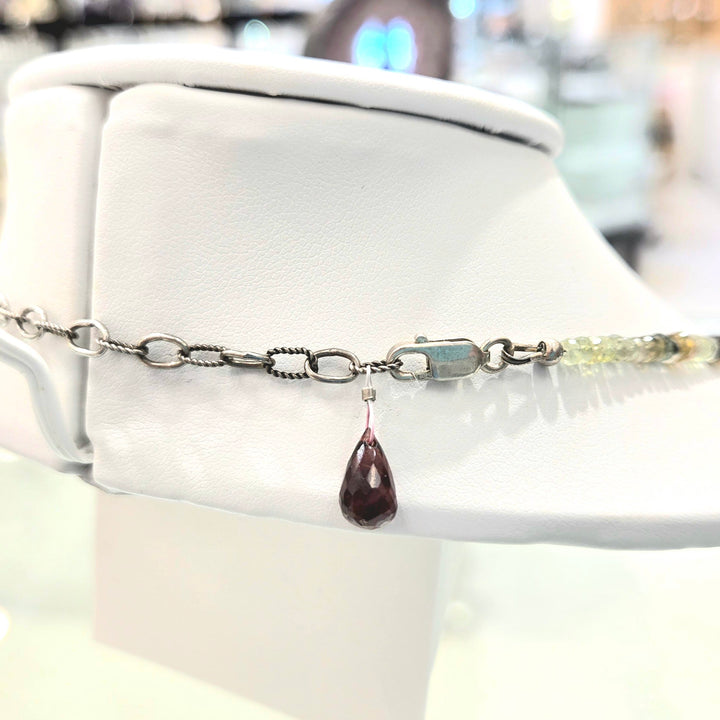 Multicolor Tourmaline Micro Necklace 3mm | The Harmony Store Necklace