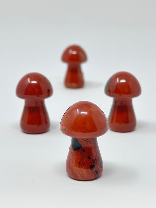 Mushroom-Red Jasper 1.5" - The Harmony Store Crystal Shop Miami