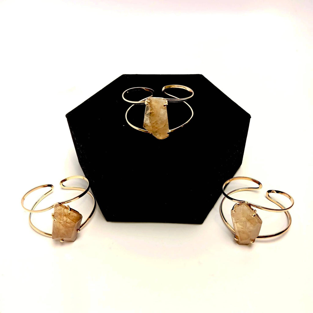 Natural Citrine Faceted Arc Bracelet | The Harmony Store Natural Citrine