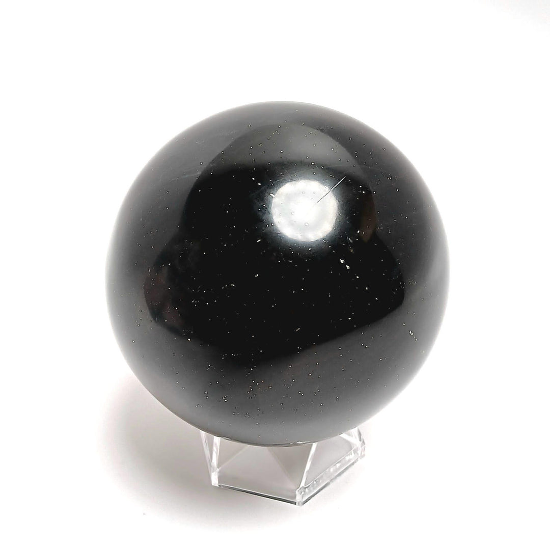 Black Onyx Sphere with Pyrite | The Harmony Store Sphere