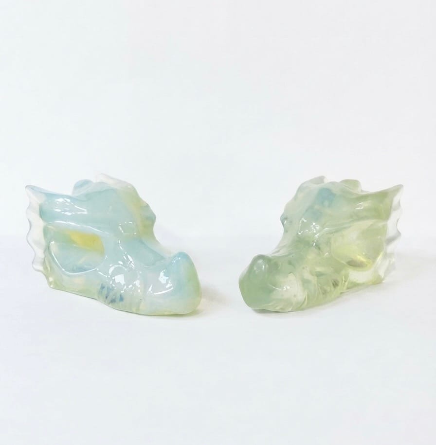 Opalite Dragon Head 2.5-Inch | The Harmony Store Carving