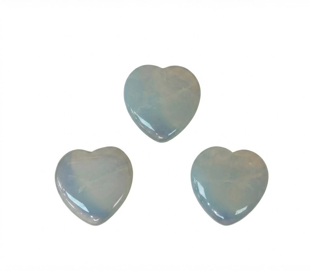 Opalite Puffy Heart 2-Inch | The Harmony Store Heart
