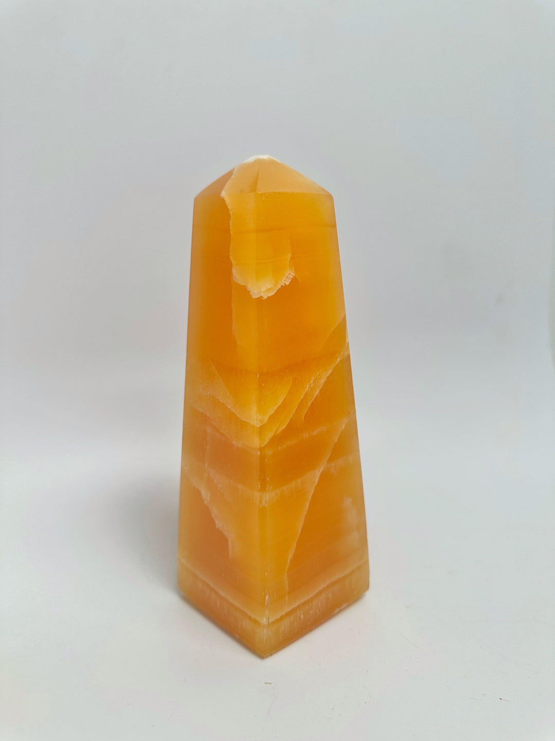 Orange Calcite Tower 800-900g | The Harmony Store Tower