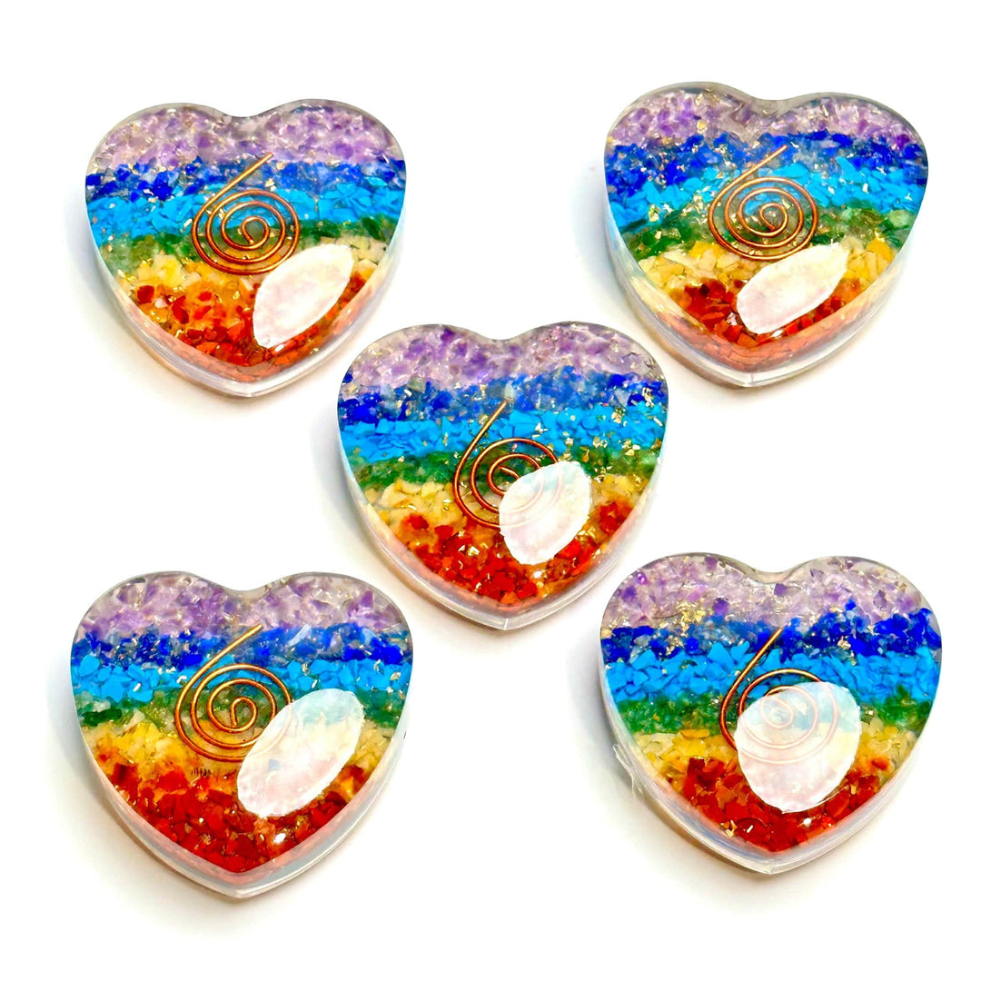7 Chakras Orgonite Heart | The Harmony Store 7 Chakras : c