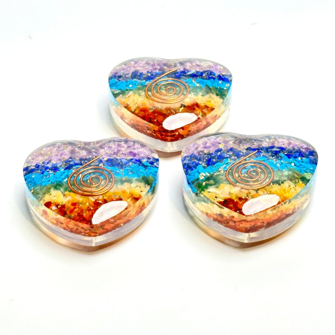 7 Chakras Orgonite Heart | The Harmony Store 7 Chakras : c