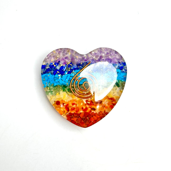 Orgonite Heart - 7 Chakras - The Harmony Store