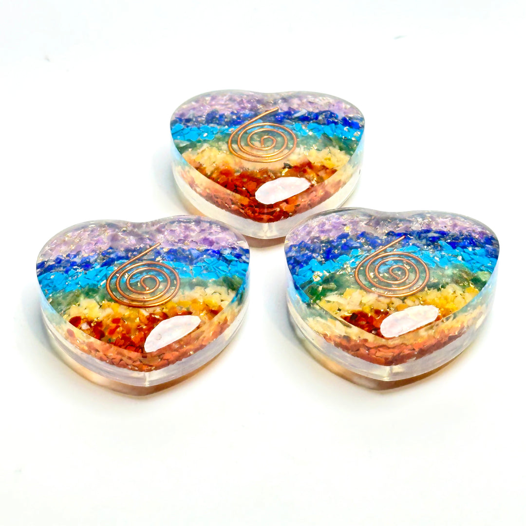 Orgonite Heart - 7 Chakras - The Harmony Store