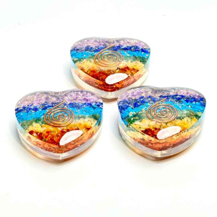 Orgonite Heart - 7 Chakras - The Harmony Store